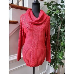Liz Claiborne Cowl Neck Long Sleeve Sweaters